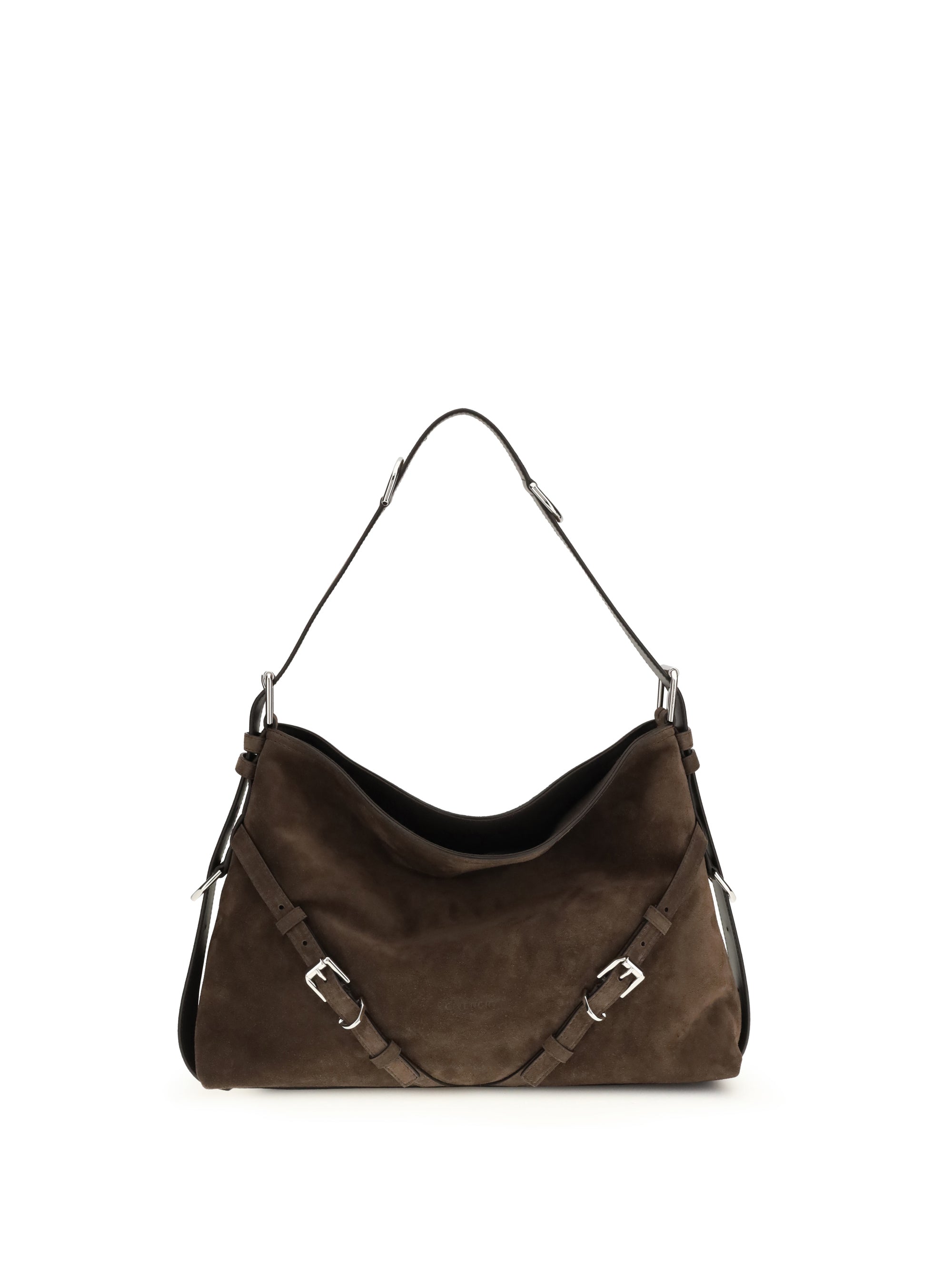 Givenchy Women Medium Voyou Shoulder Bag In Glossy Leather