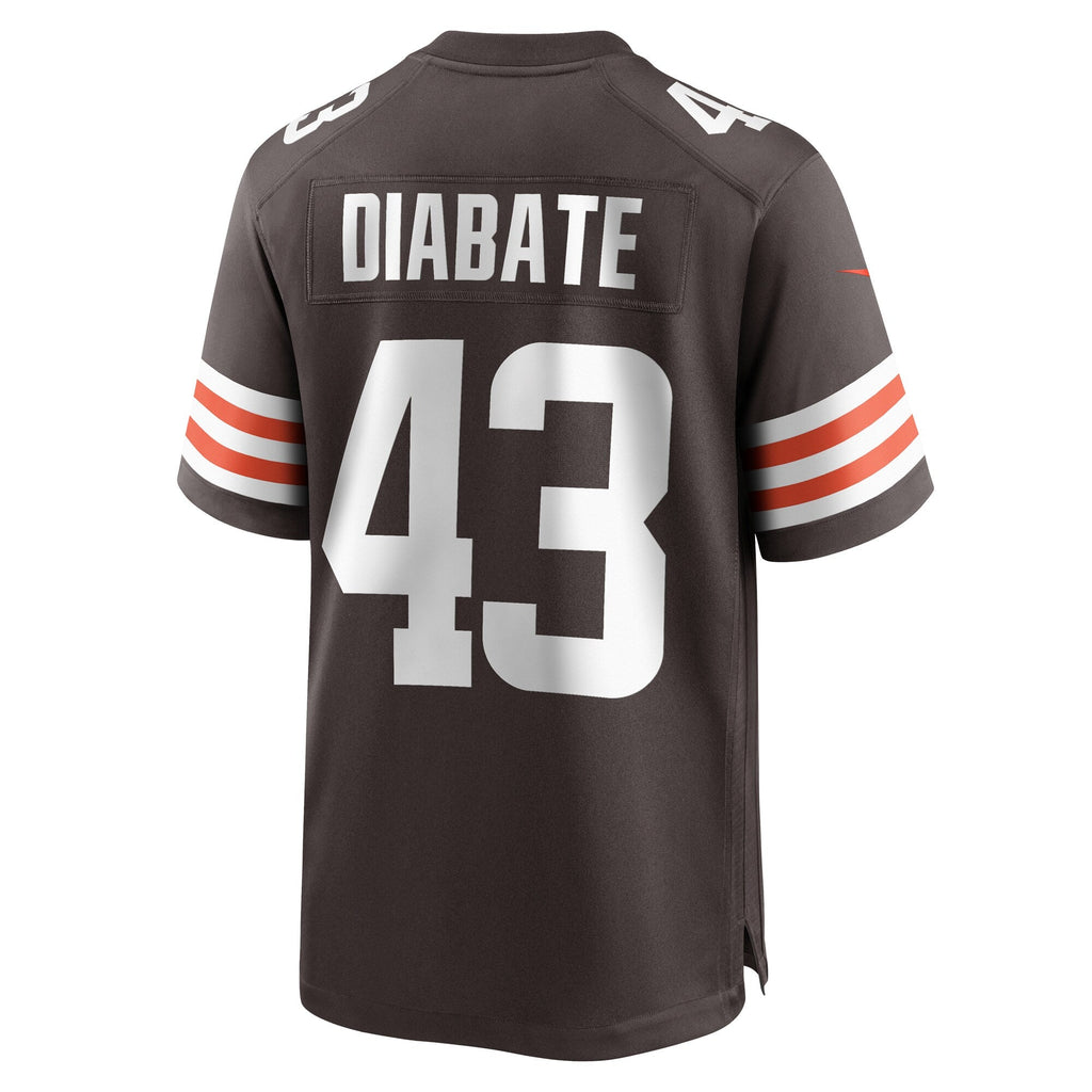 Cleveland Browns Mohamoud Diabate Brown Team Game Jersey
