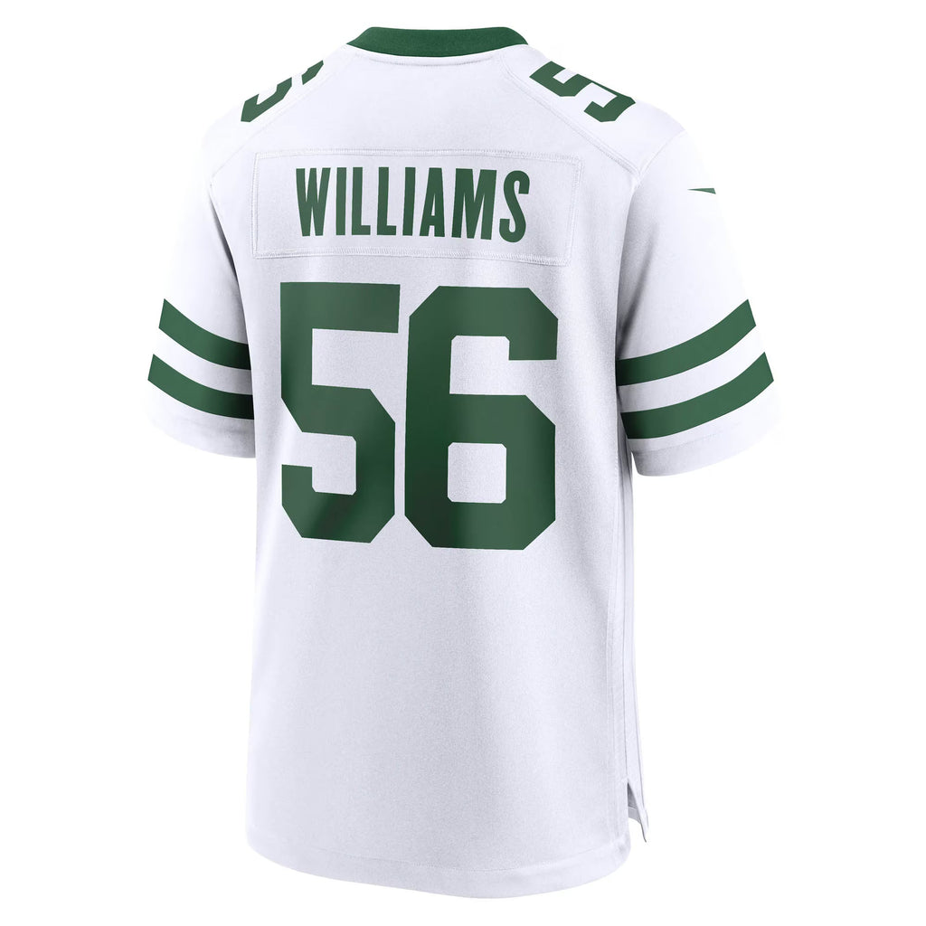 New York Jets Quincy Williams Legacy White Game Jersey