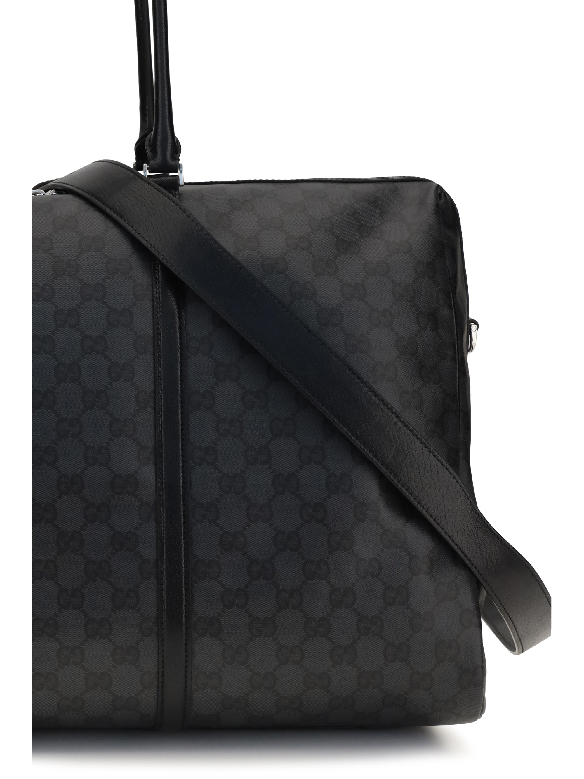 Gucci Women Gg Travel Bag With Web Stripe