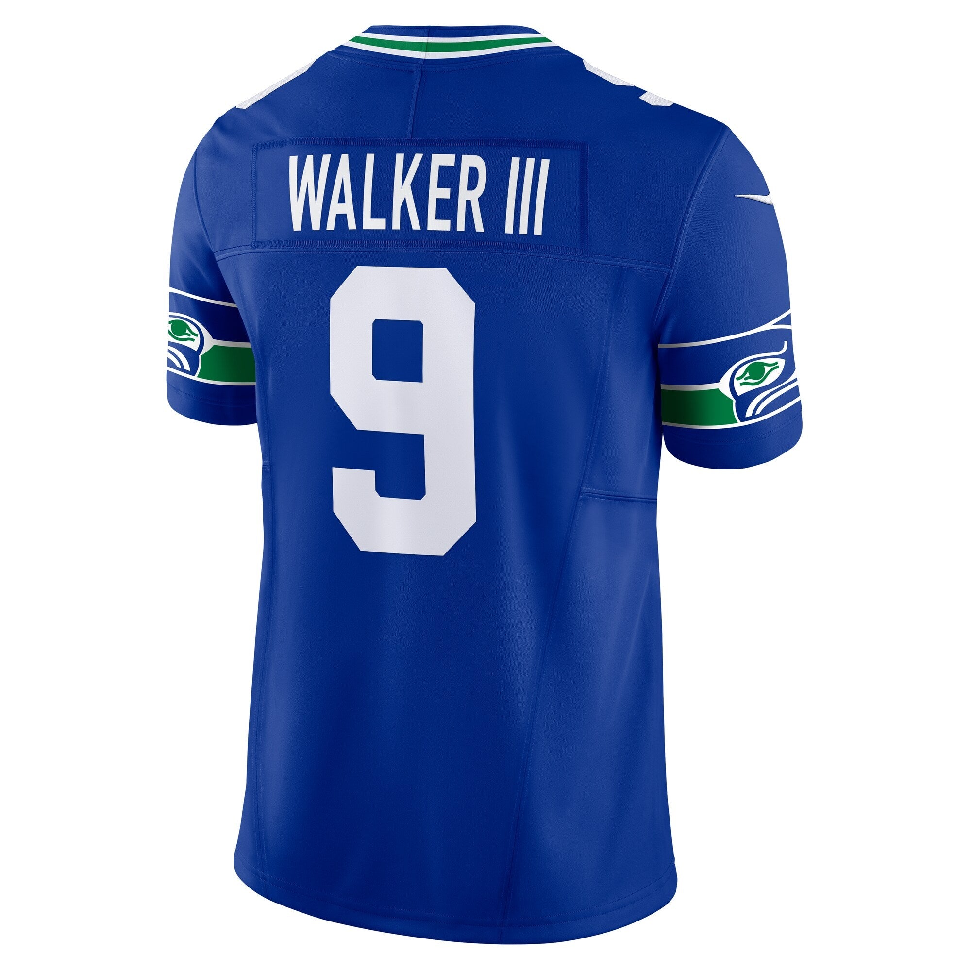 Seattle Seahawks Kenneth Walker III Royal 50th Season Vapor F.U.S.E. Limited Jersey