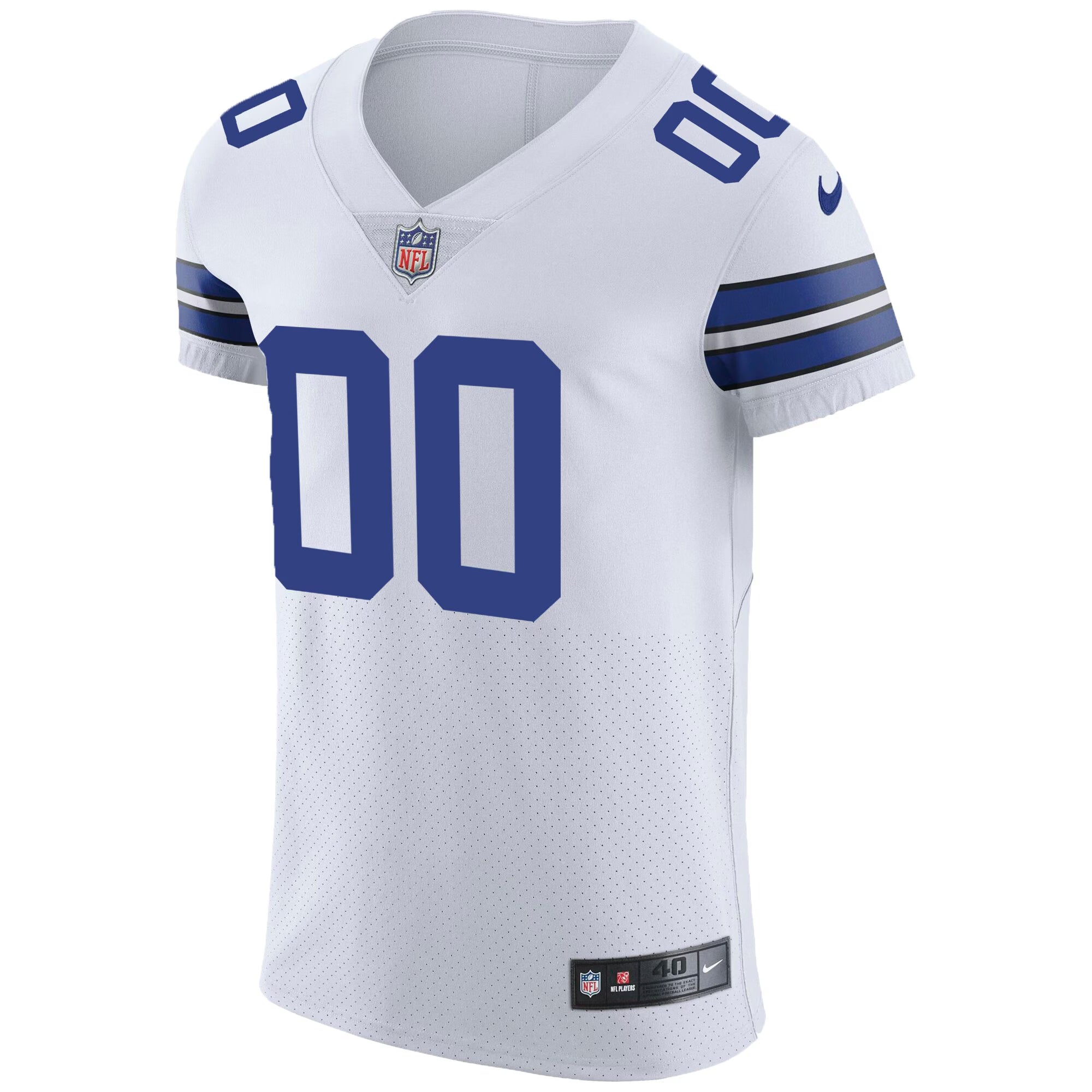 Dallas Cowboys White Vapor Untouchable Custom Elite Jersey