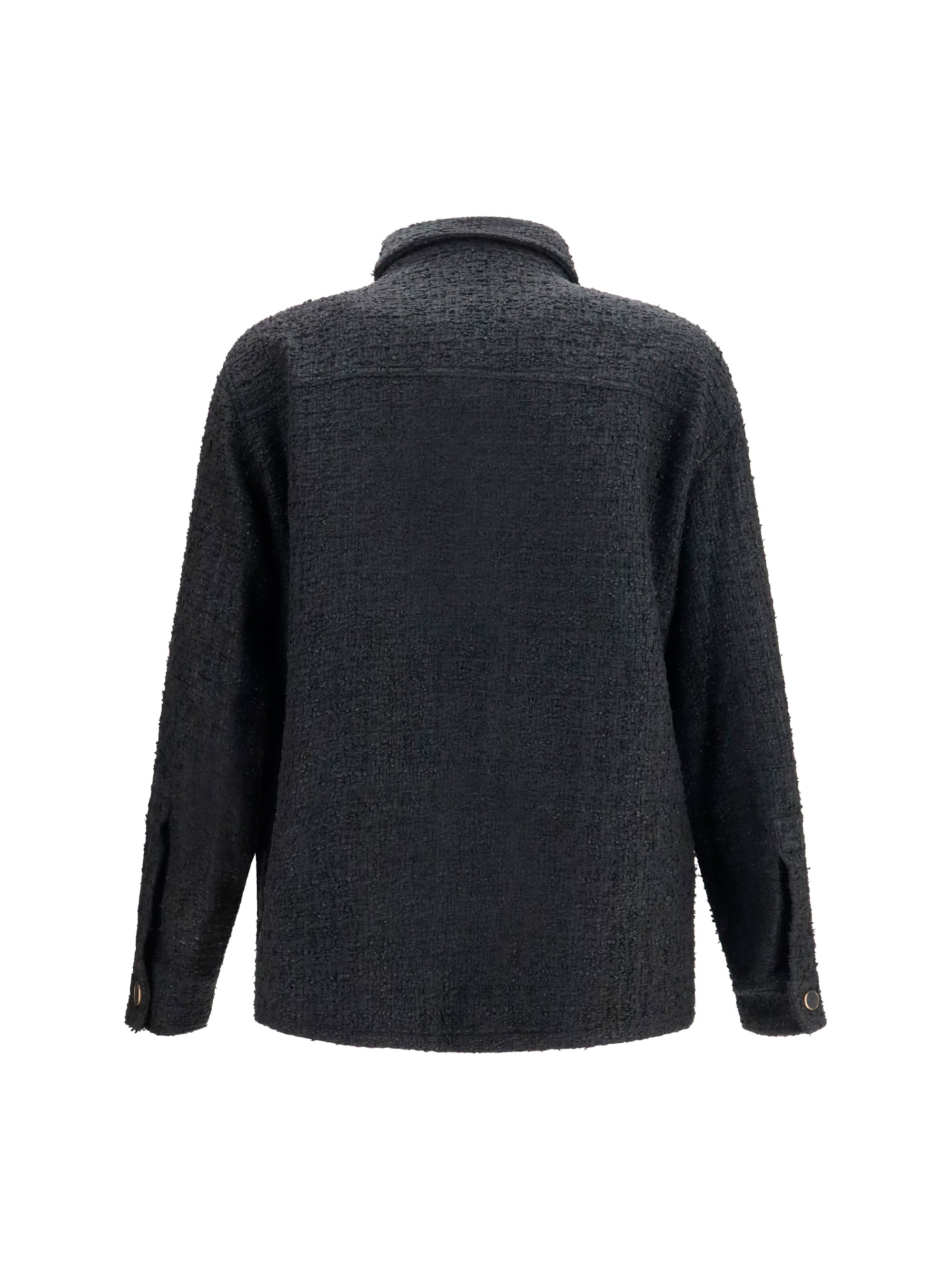 Balmain Men Tweed Buttoned Jacket