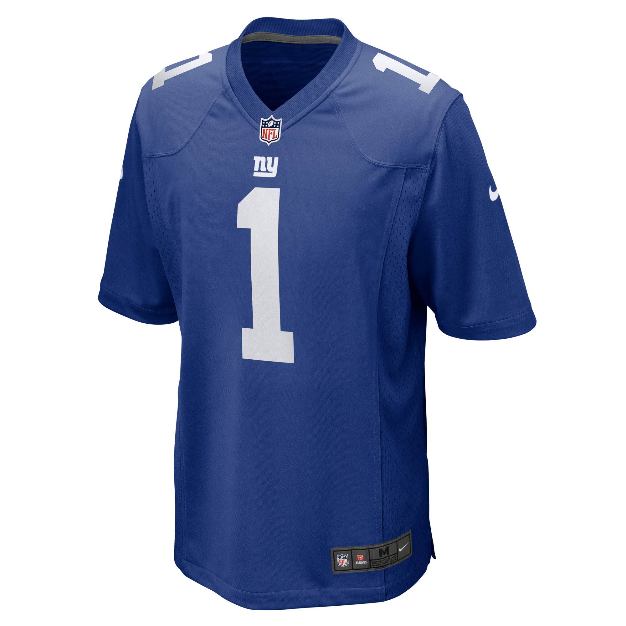 New York Giants Malik Nabers Royal Player Game Jersey