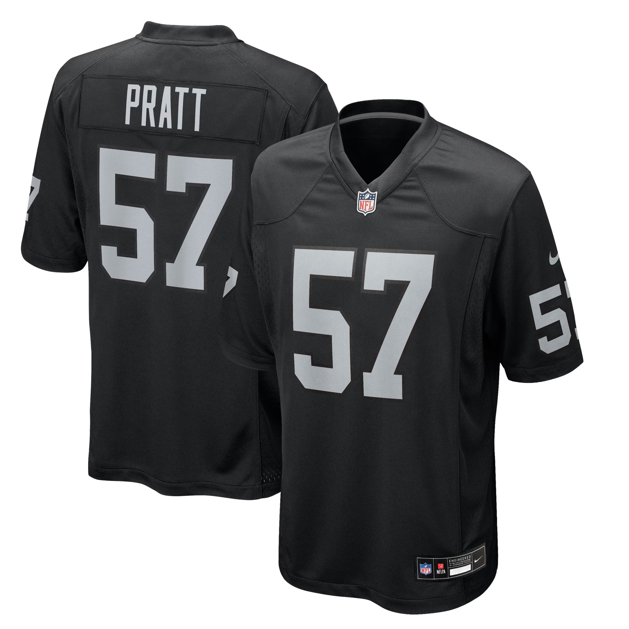 Las Vegas Raiders Germaine Pratt Black Team Game Jersey