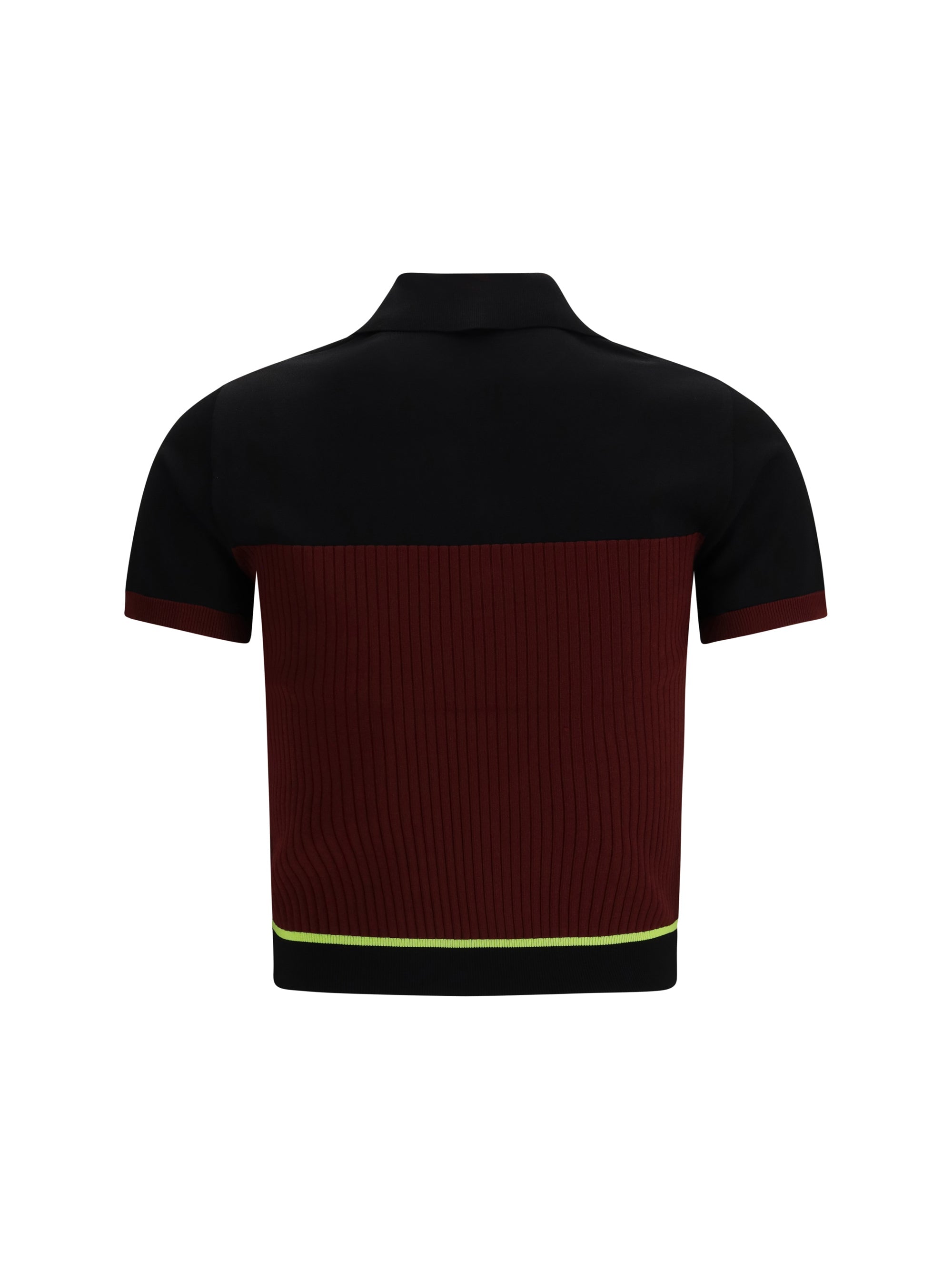 Casablanca Women Striped Short-Sleeve Polo Shirt