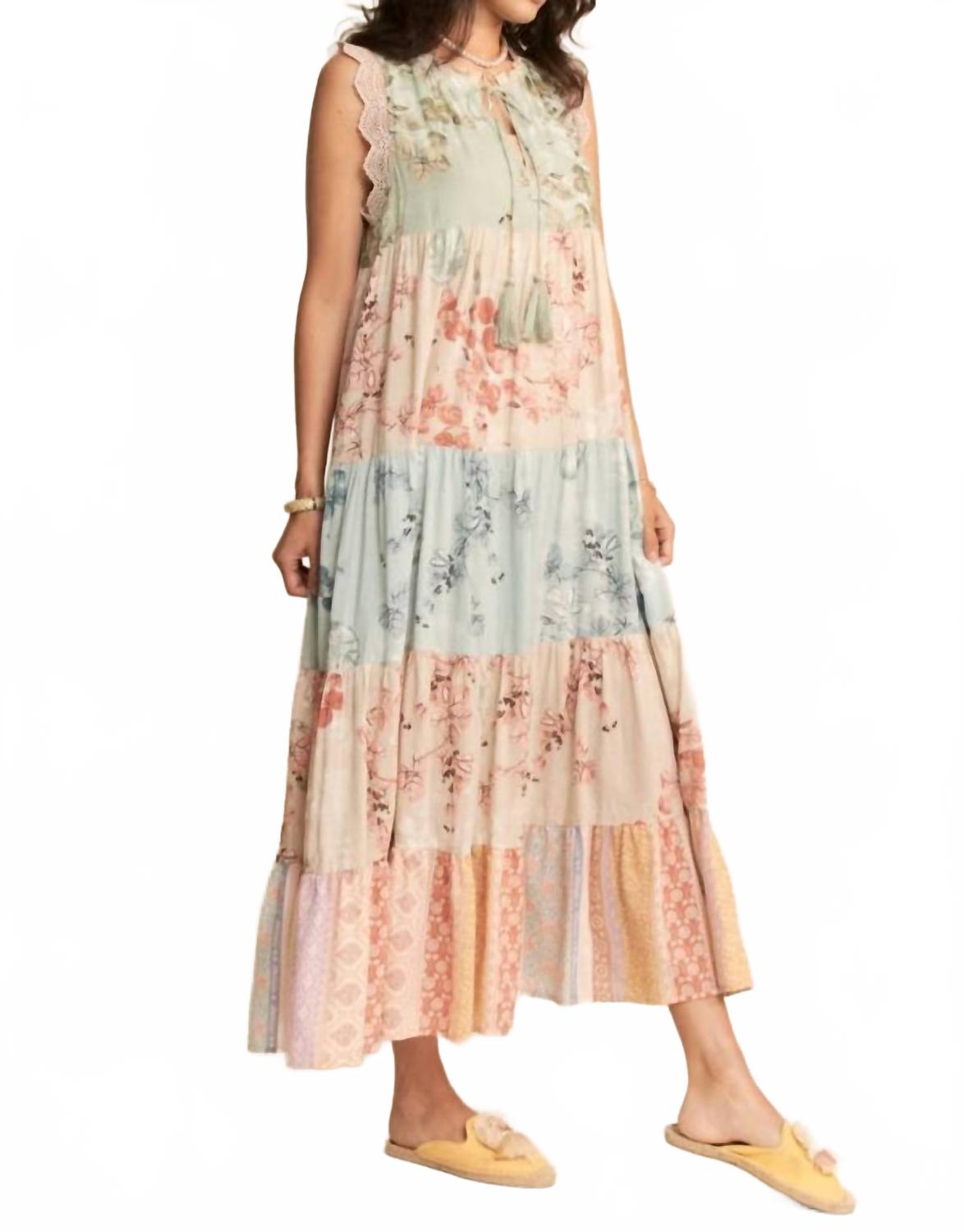 Better Believe Maxi Dress In Sage Multi