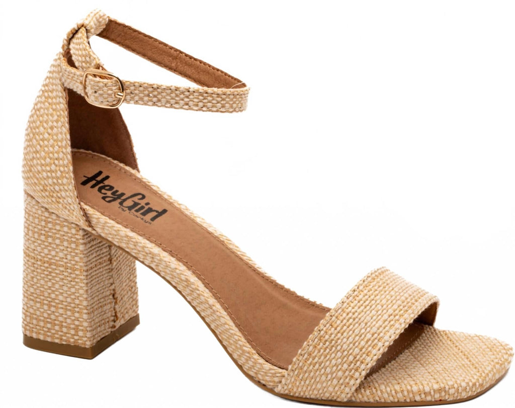 Women's Hey Girl Raffia Heels In One In A Melon