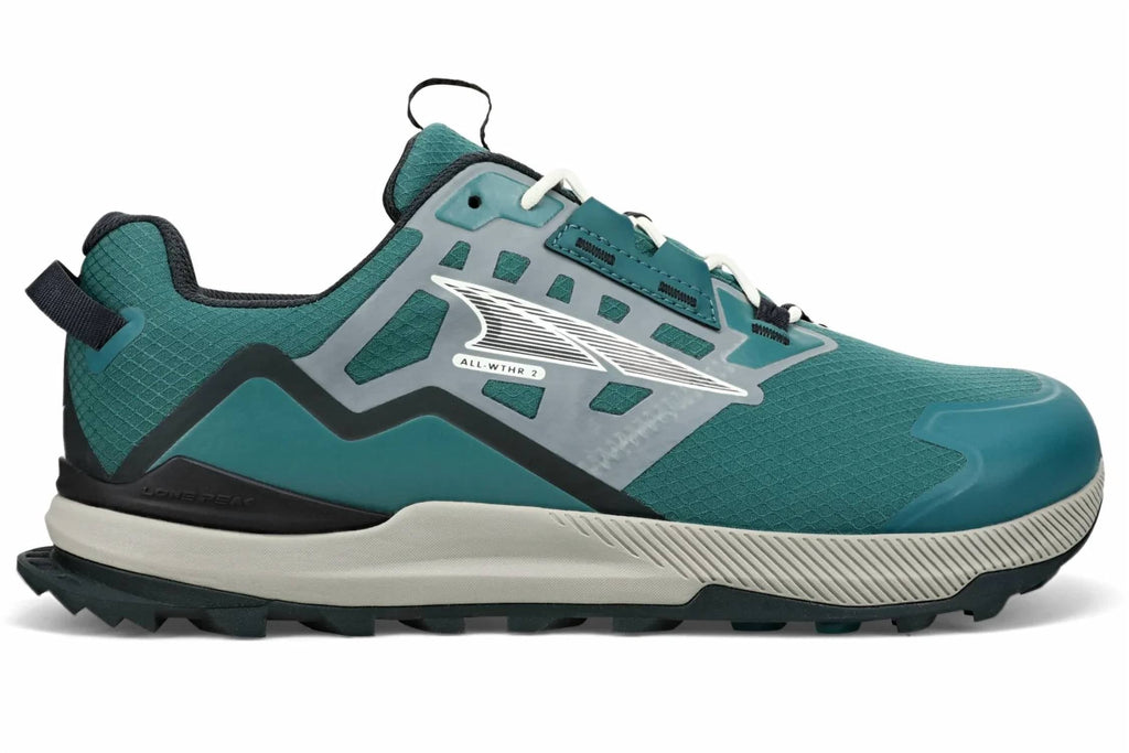 Men's Lone Peak Low All Weather Trail Running Shoes In Deep Teal