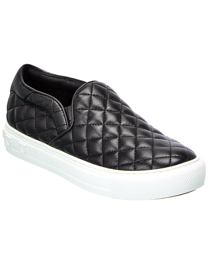 Ferragamo Lisa 1 Leather Slip-On Sneaker
