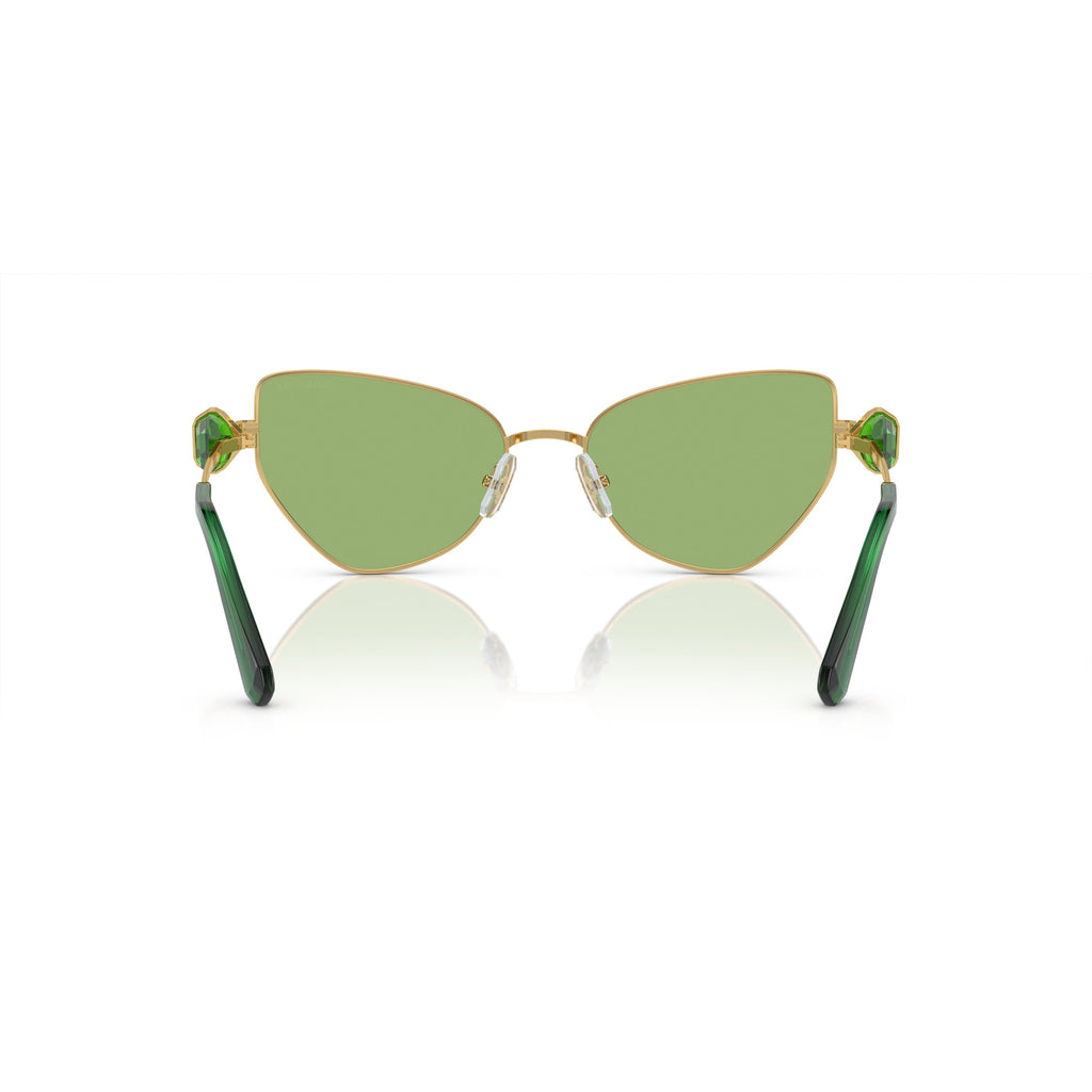 0Sk7003 Cat-Eye Sunglasses with Green Tinted Lenses