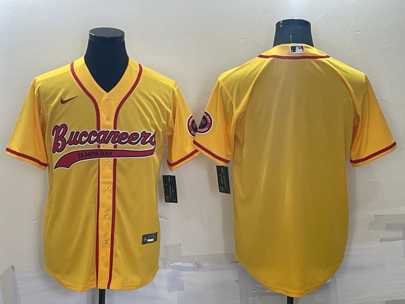 Men's Tampa Bay Buccaneers Yellow Blank jersey