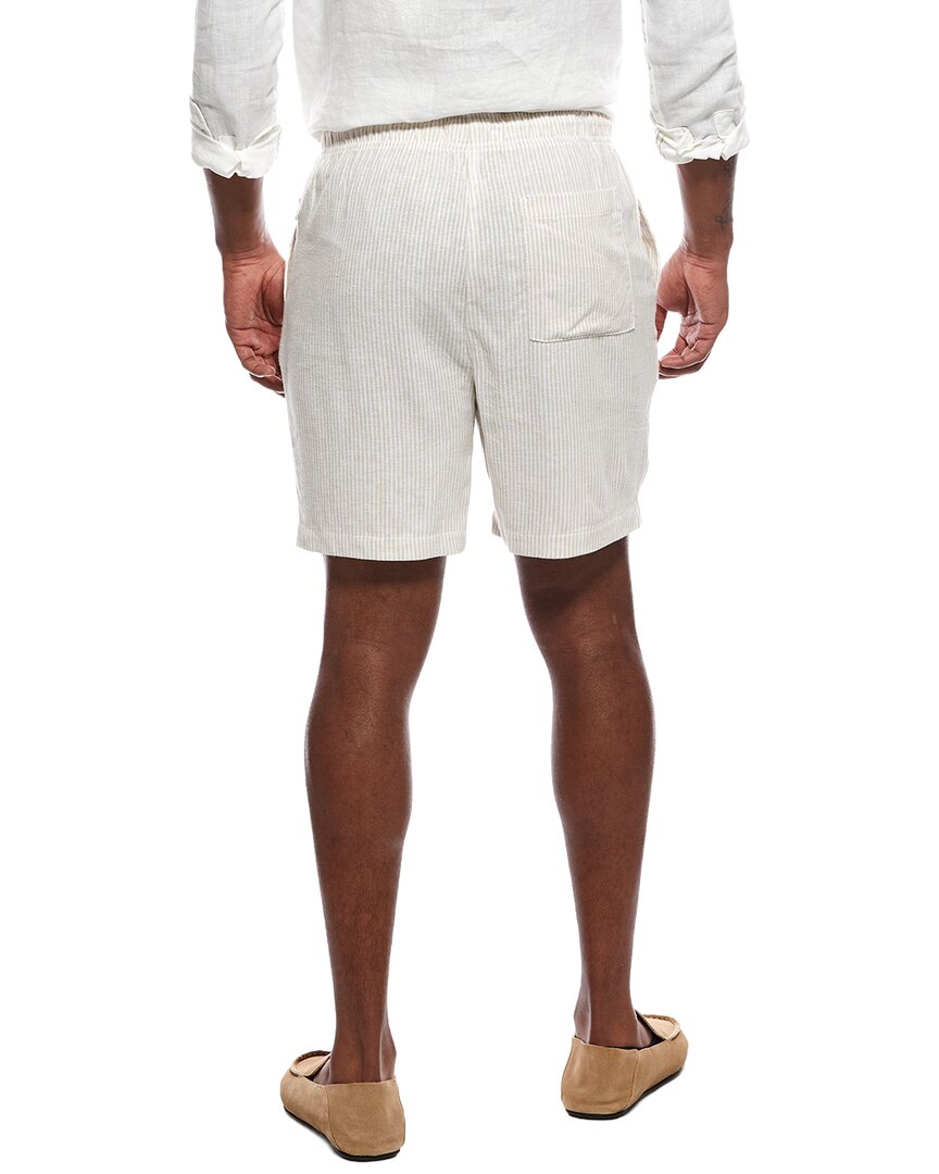 Onia Classic Stripe Linen-Blend Short