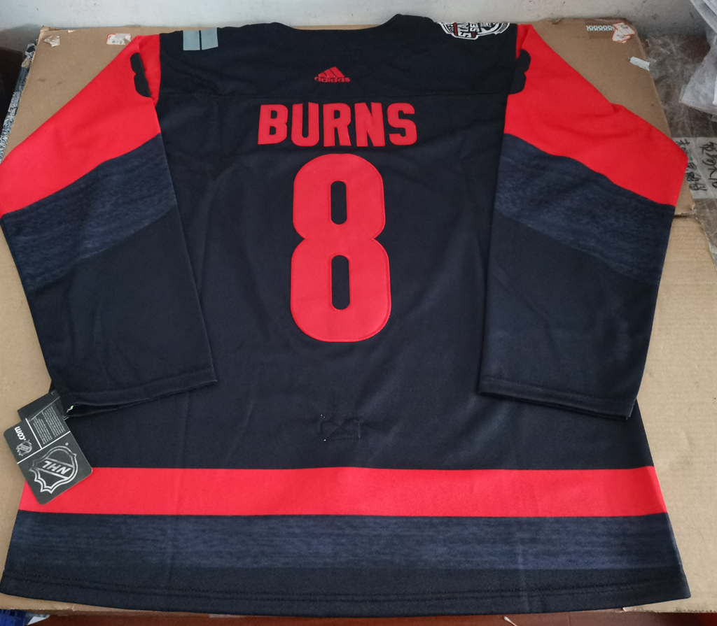 Men's Carolina Hurricanes Brent Burns #8 Black Home Breakaway Player jersey