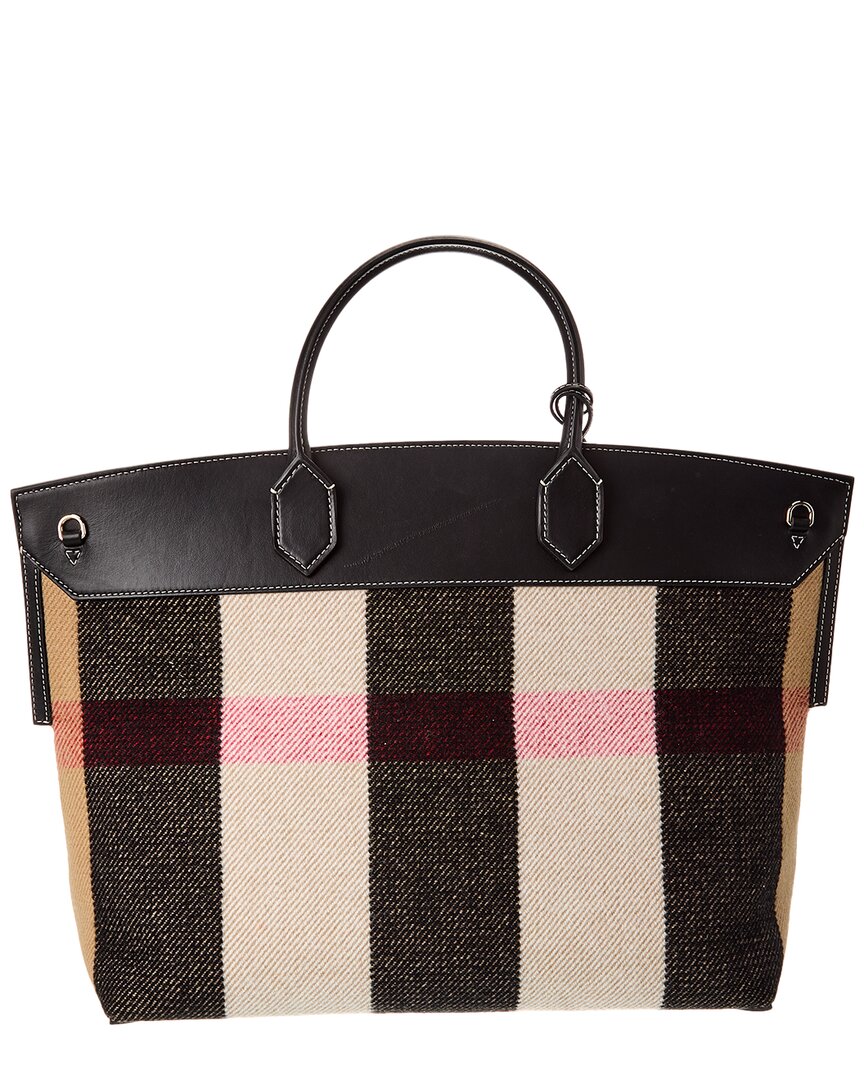 Burberry Society Vintage Check Tote (Authentic Pre-Loved)