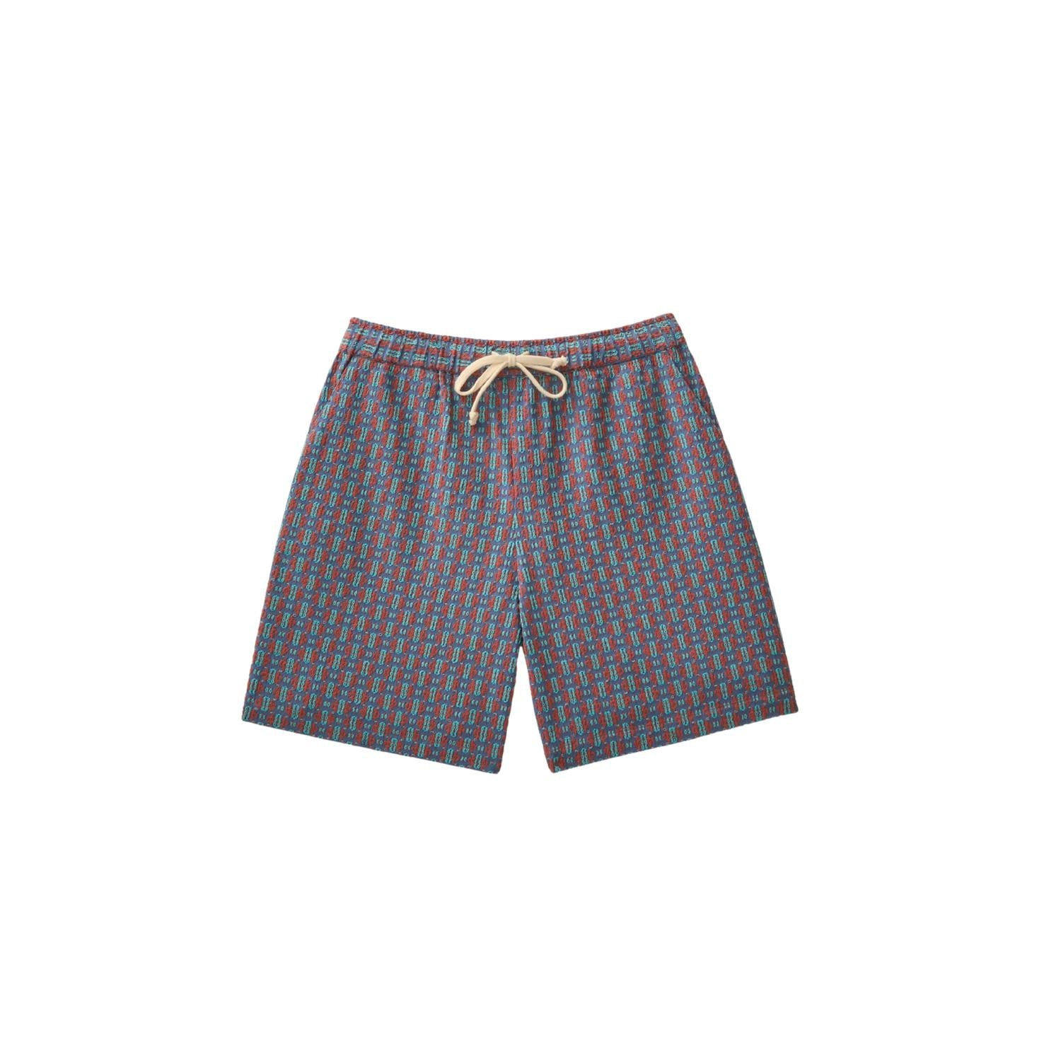 Dillon Cotton Shorts In Sardinia Blue