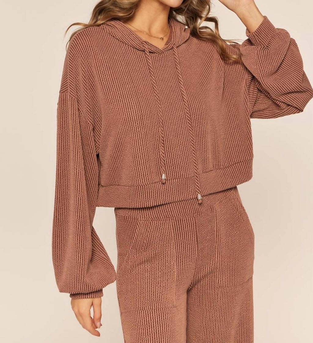 Eloise Hoodie In Chocolate