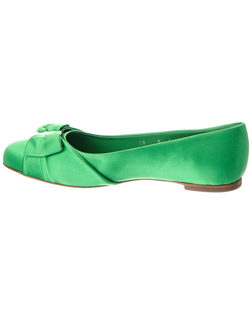 Ferragamo Varina Satin Ballet Flat