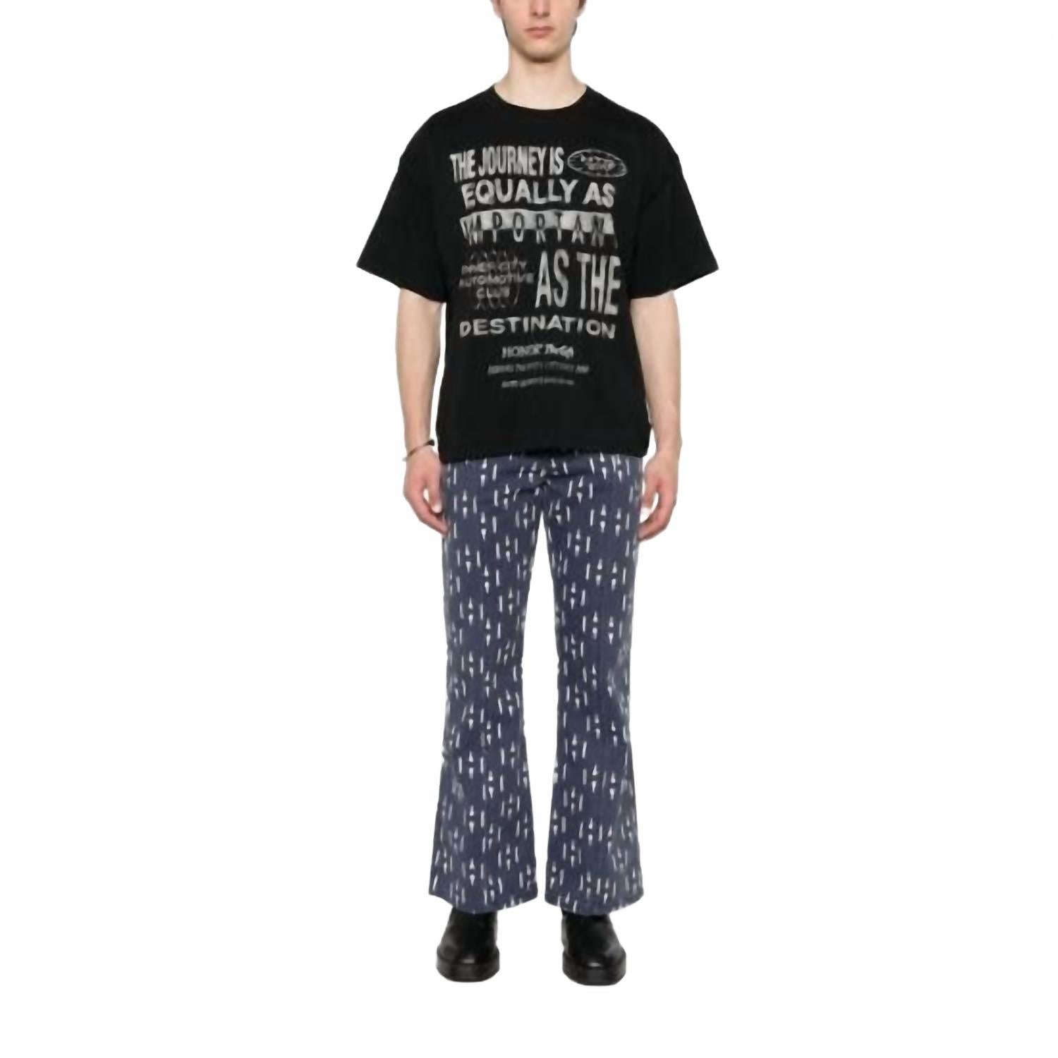 Men's Travelled Journey Tee In Black