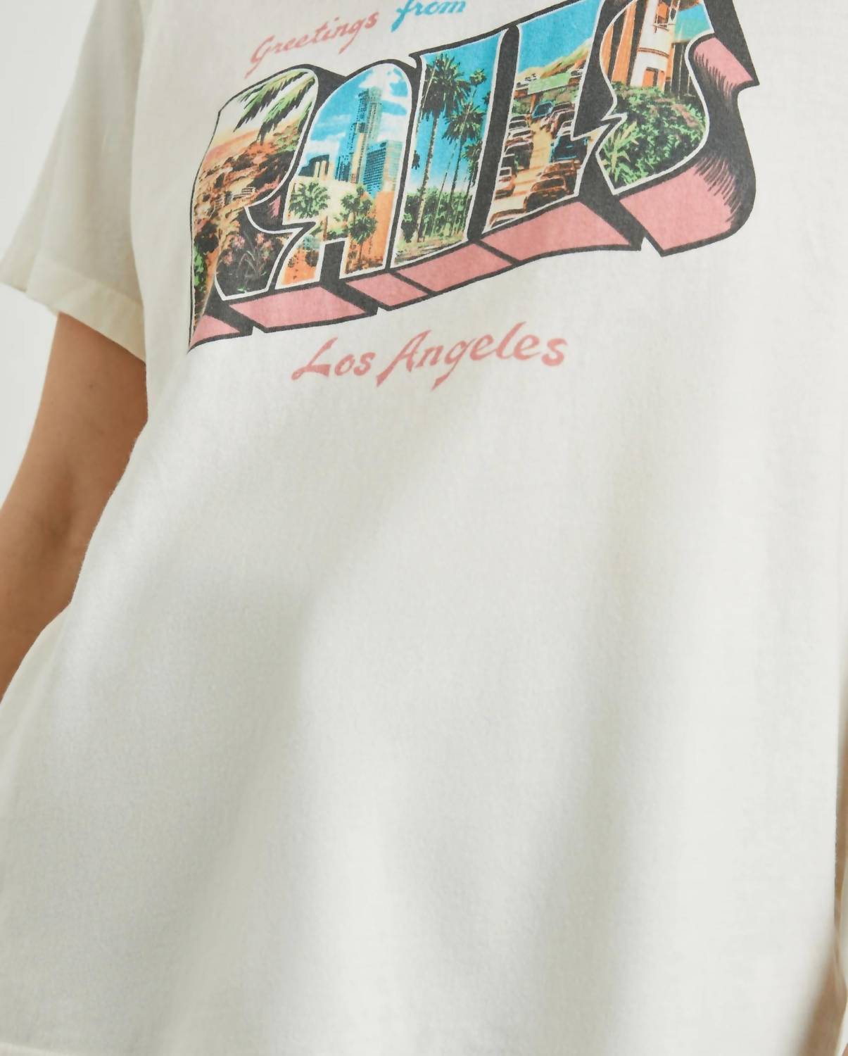 Boyfriend Tee Shirt In La Ecru