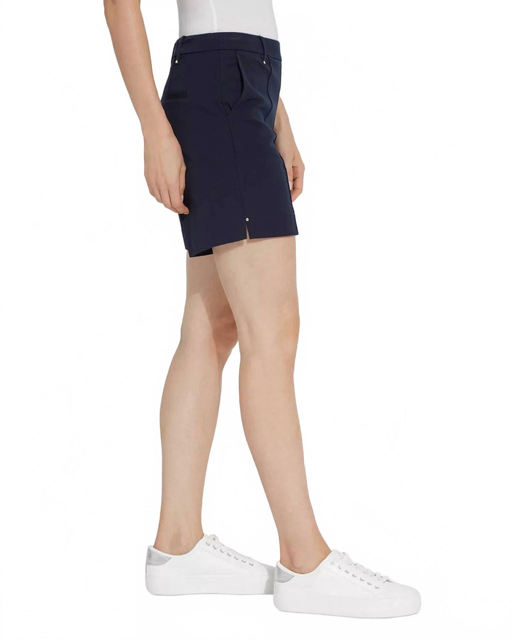 Amanda Stretch Twill Short In True Navy