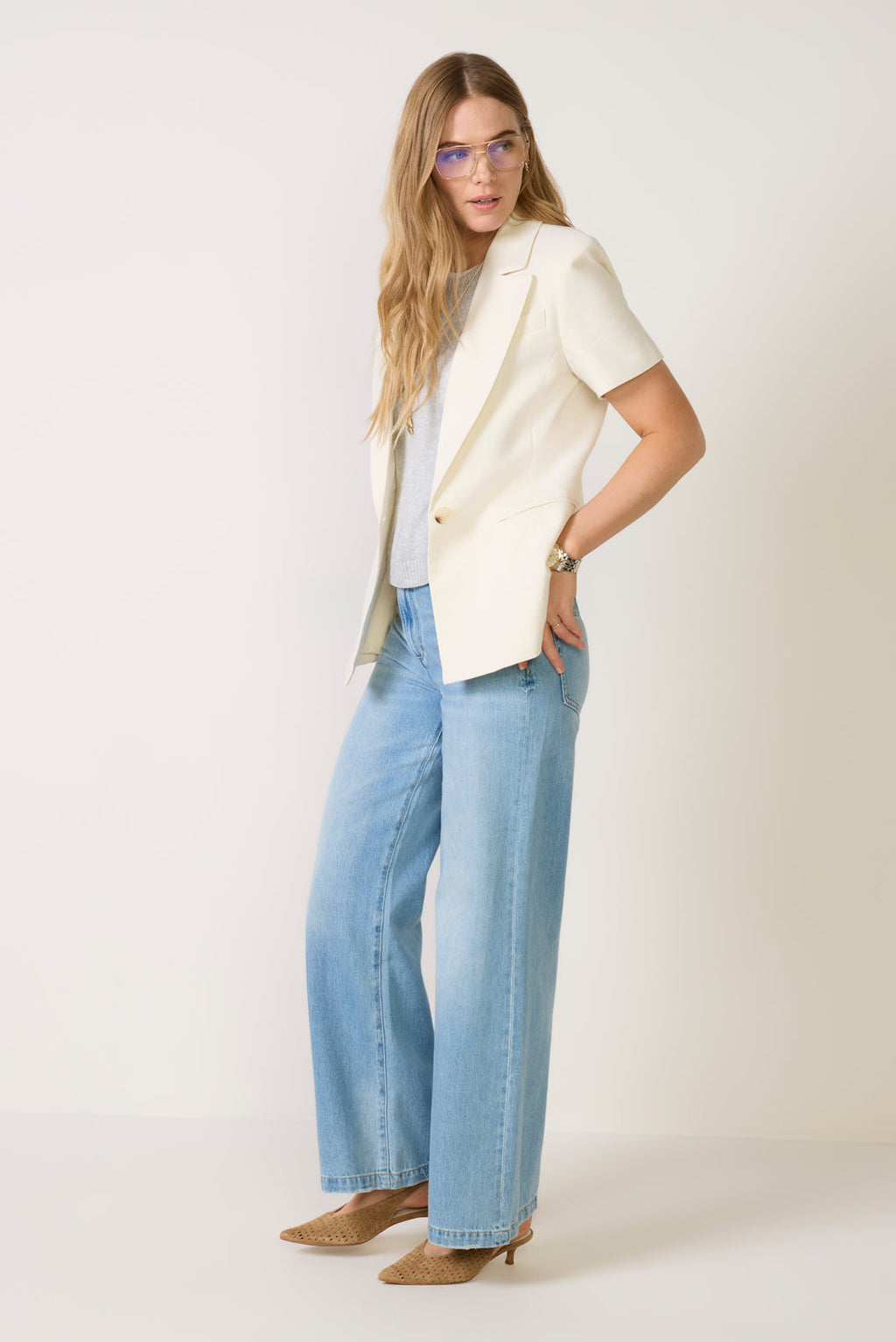 Women's Short Sleeve Blazer