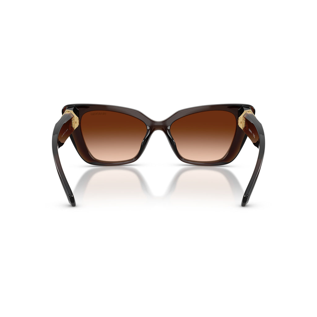 0Sk6047 Bold Cat-Eye Sunglasses with Gradient Lenses
