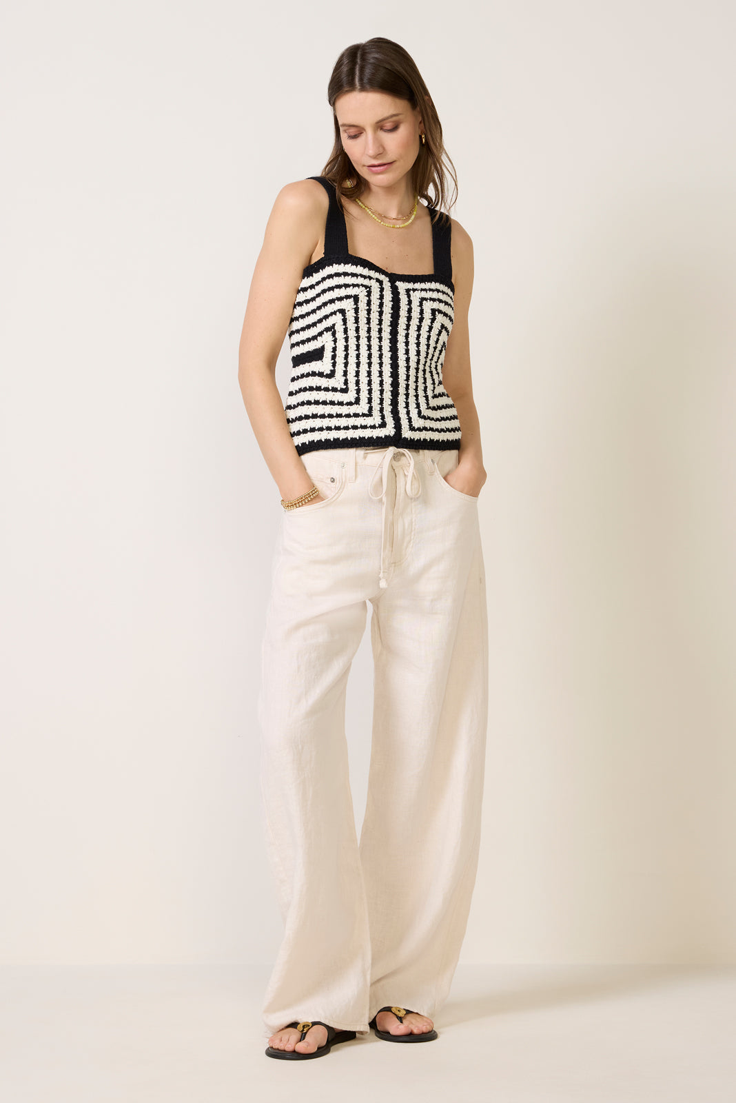 Women's Gigi Strappy Square Neck Tank Top