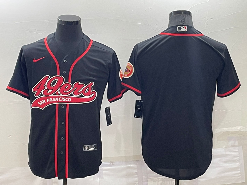 Men's San Francisco 49ers Black Blank jersey