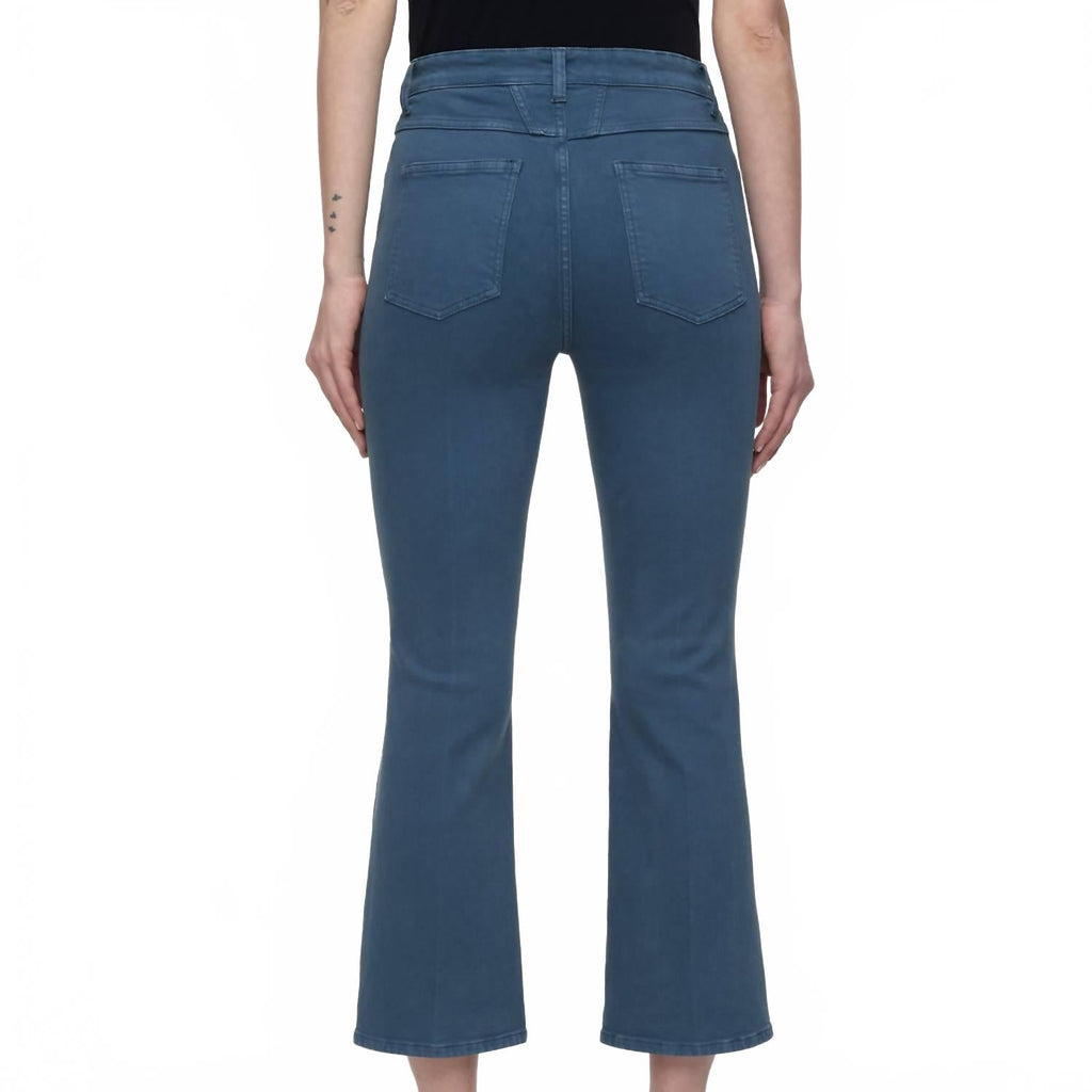 Hi-Sun Cropped Jeans In Graphite Blue