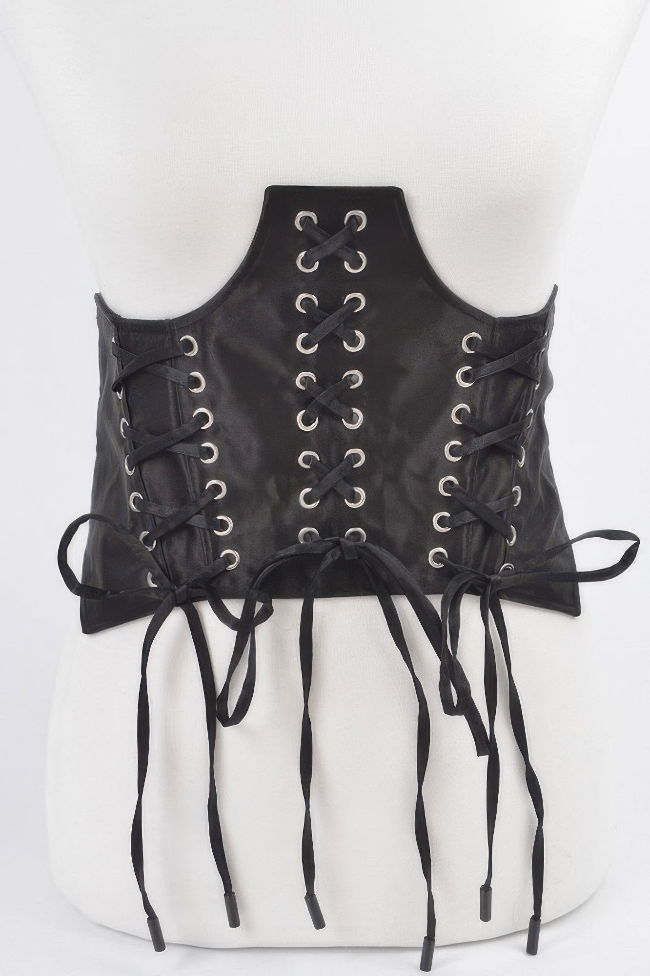 Wide Corset-Style Elastic Waist Cinch Belt
