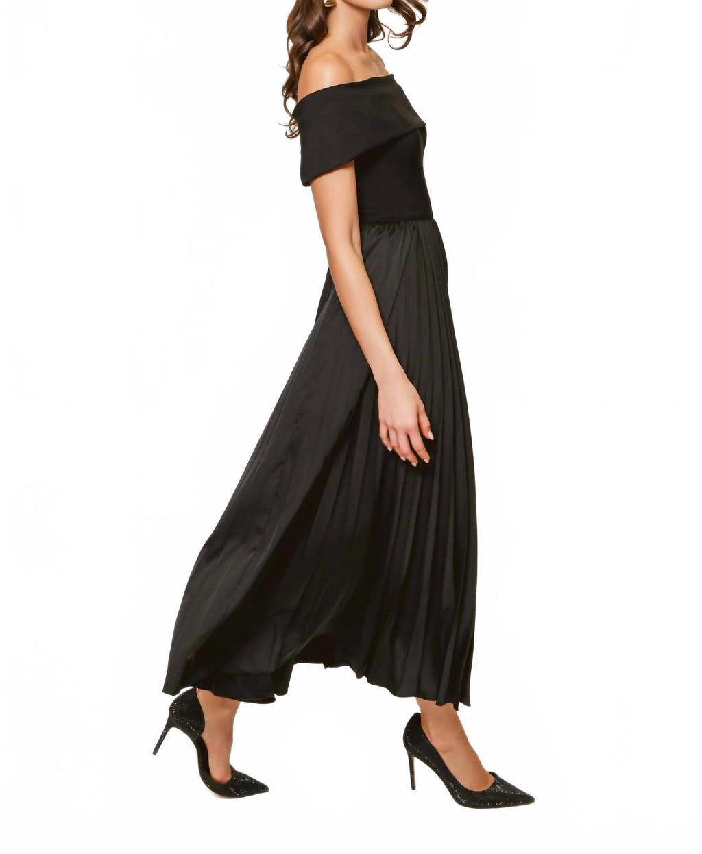 Stockton Midi Dress In Black