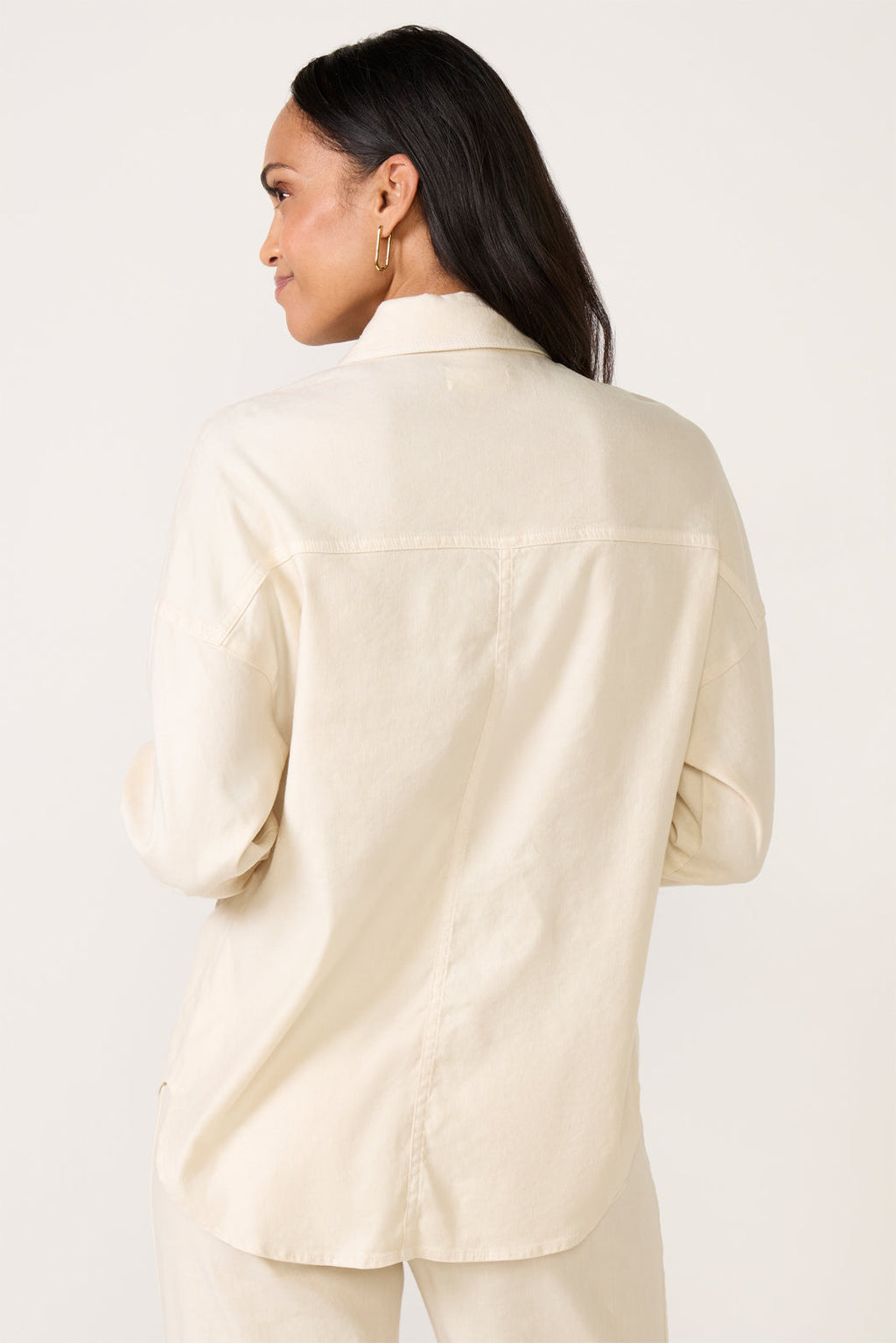 Women's Frankie Stretch Linen Long Shacket