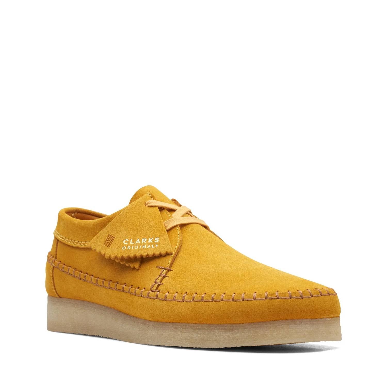 Men's Weaver Shoes In Mustard Suede