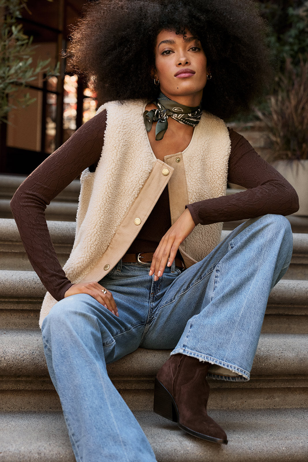 Women's Tibi Scoop Mesh Top