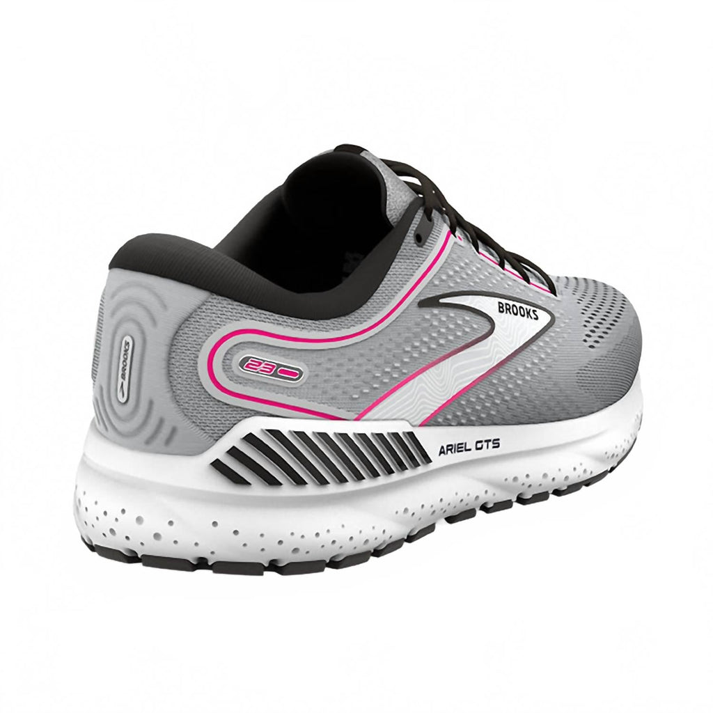 Women's Ariel Gts 23 Running Shoe In Grey/black/pink
