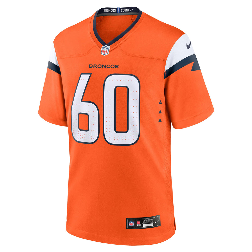 Denver Broncos Luke Wattenberg Orange Team Game Jersey