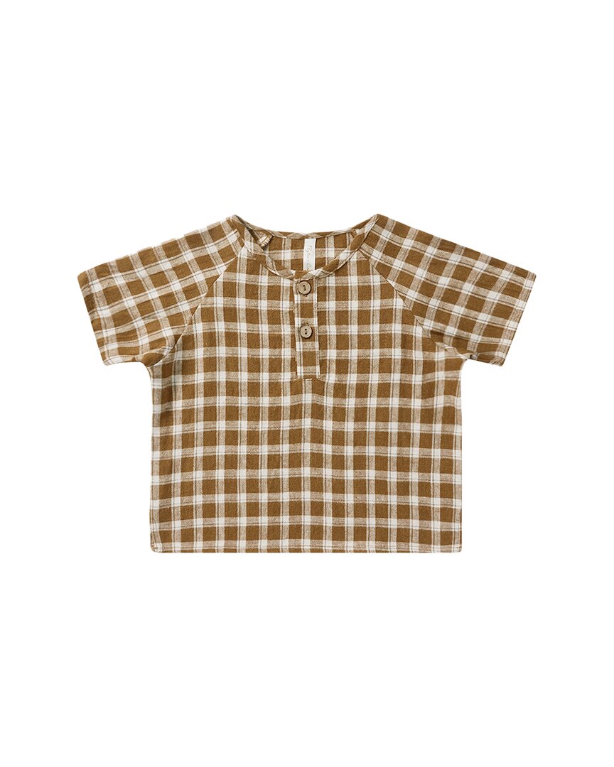 Rylee + Cru Collective Ziggy Linen-Blend Shirt