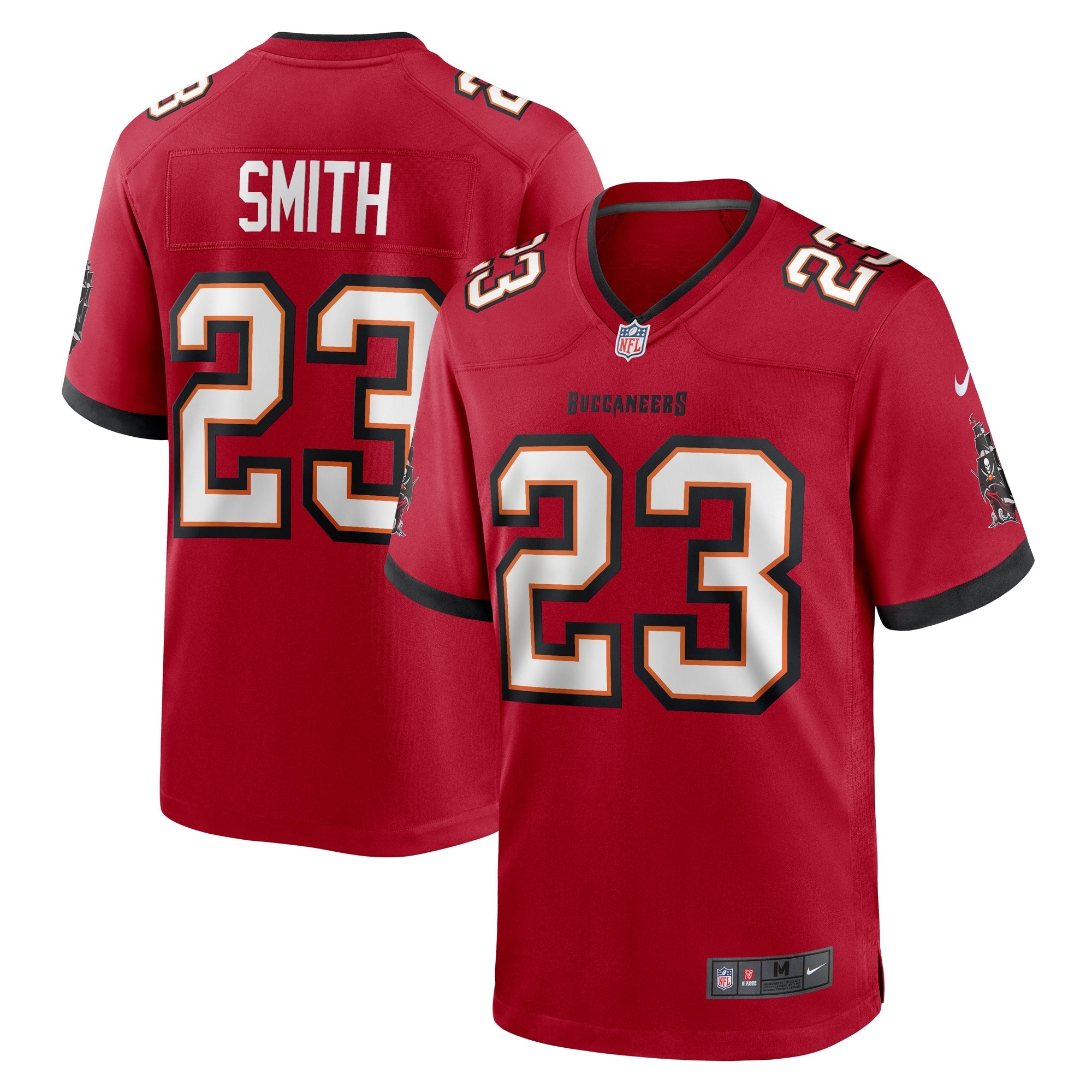 Tampa Bay Buccaneers Tykee Smith Red Game Jersey