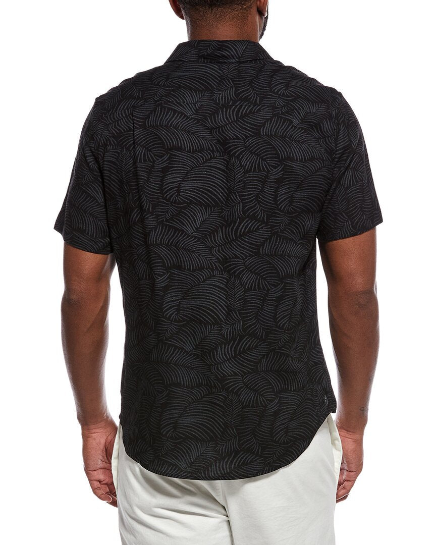 Onia Printed Linen-Blend Shirt