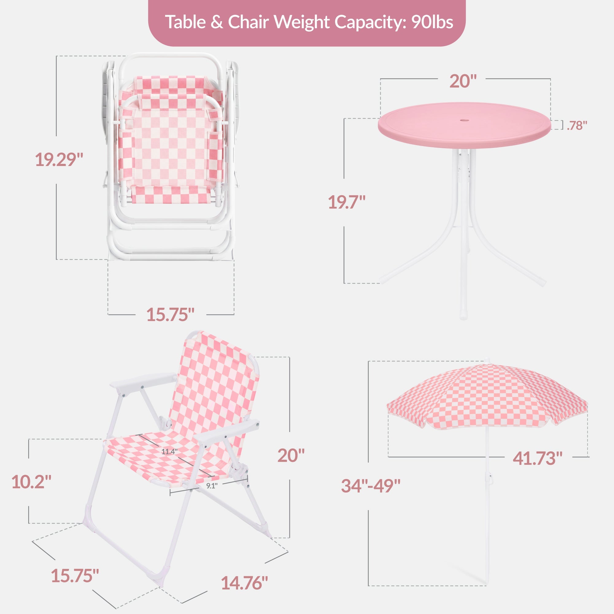 Best Choice Products Kids Outdoor Table and Chair Set with Umbrella, 3-Piece Foldable Toddler Picnic Set Ages 2-5
