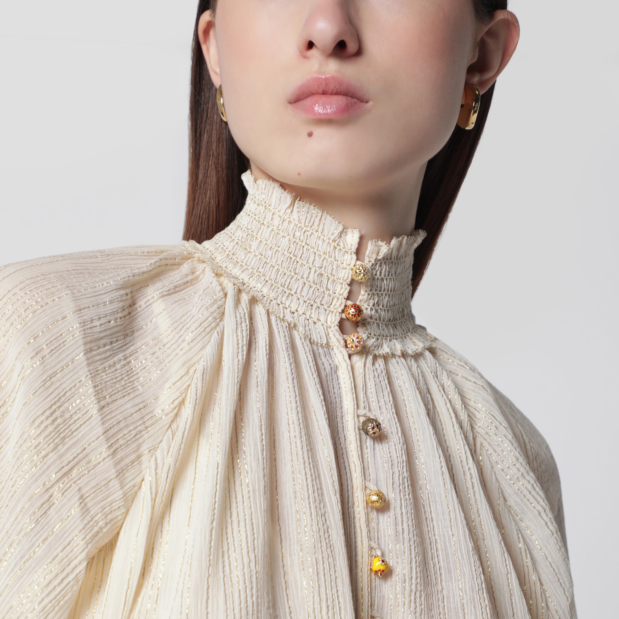 Zimmermann Aster Blouse In Cream Women
