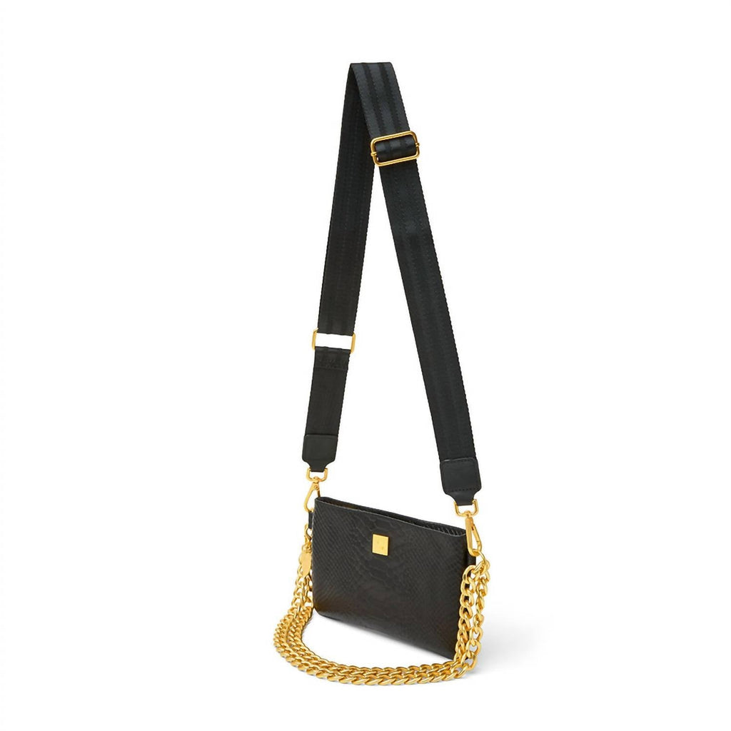 Women's Fame Bag In Black Pytho