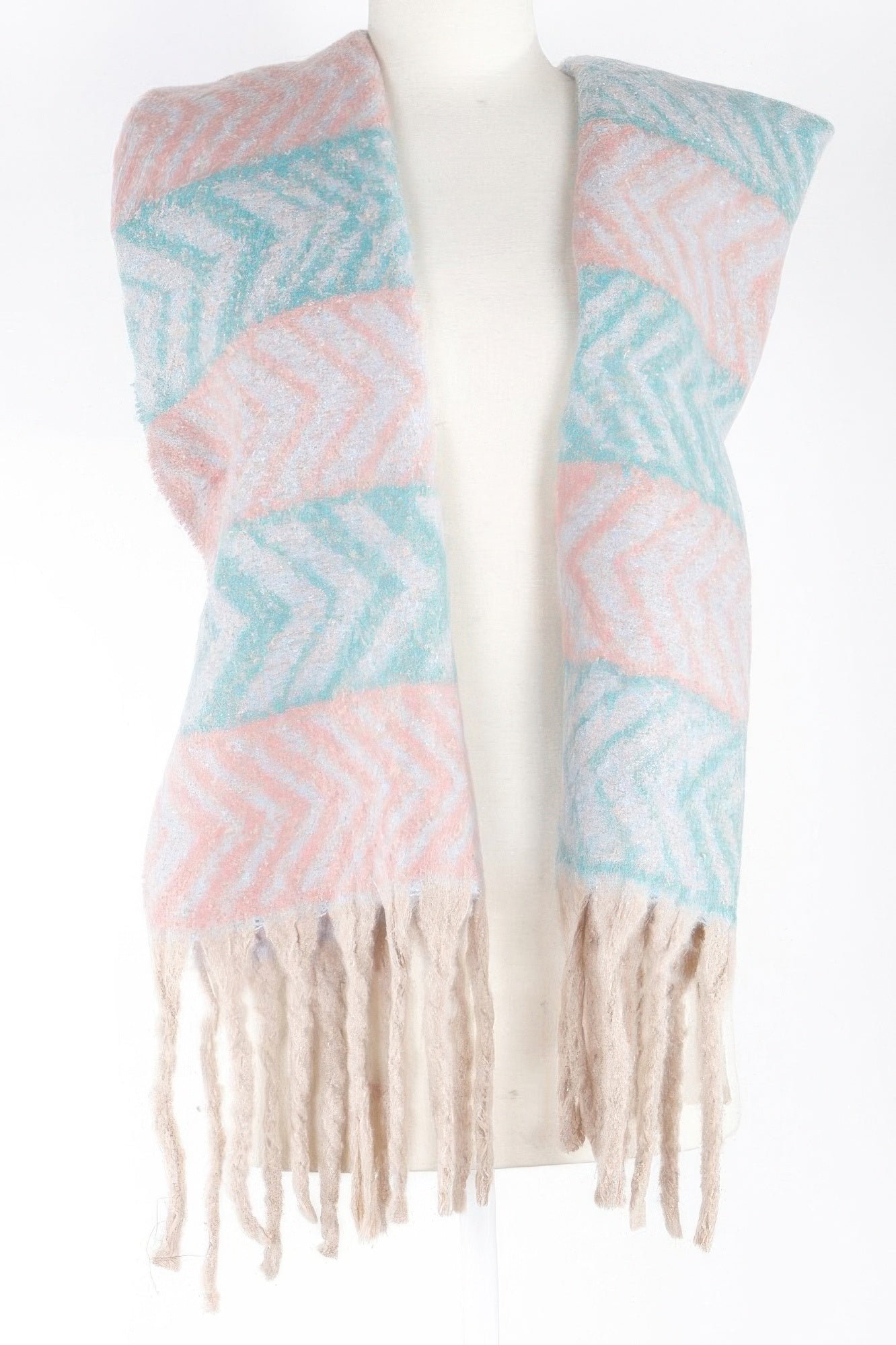 Two Toned Fringe Scarf