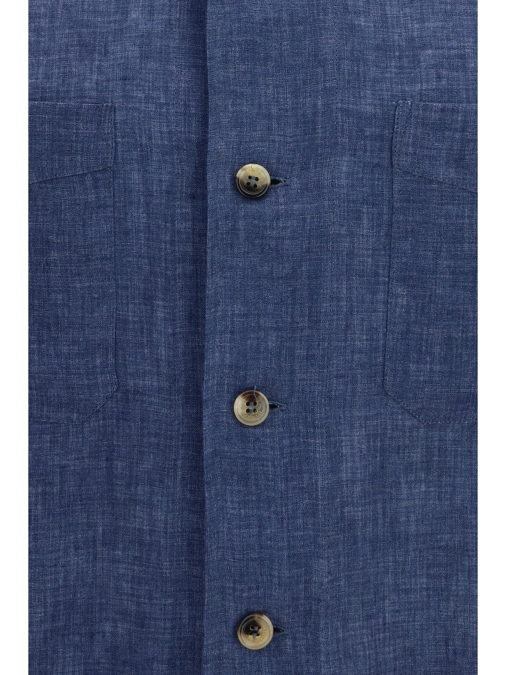 Brunello Cucinelli Men Easy Fit Linen Shirt