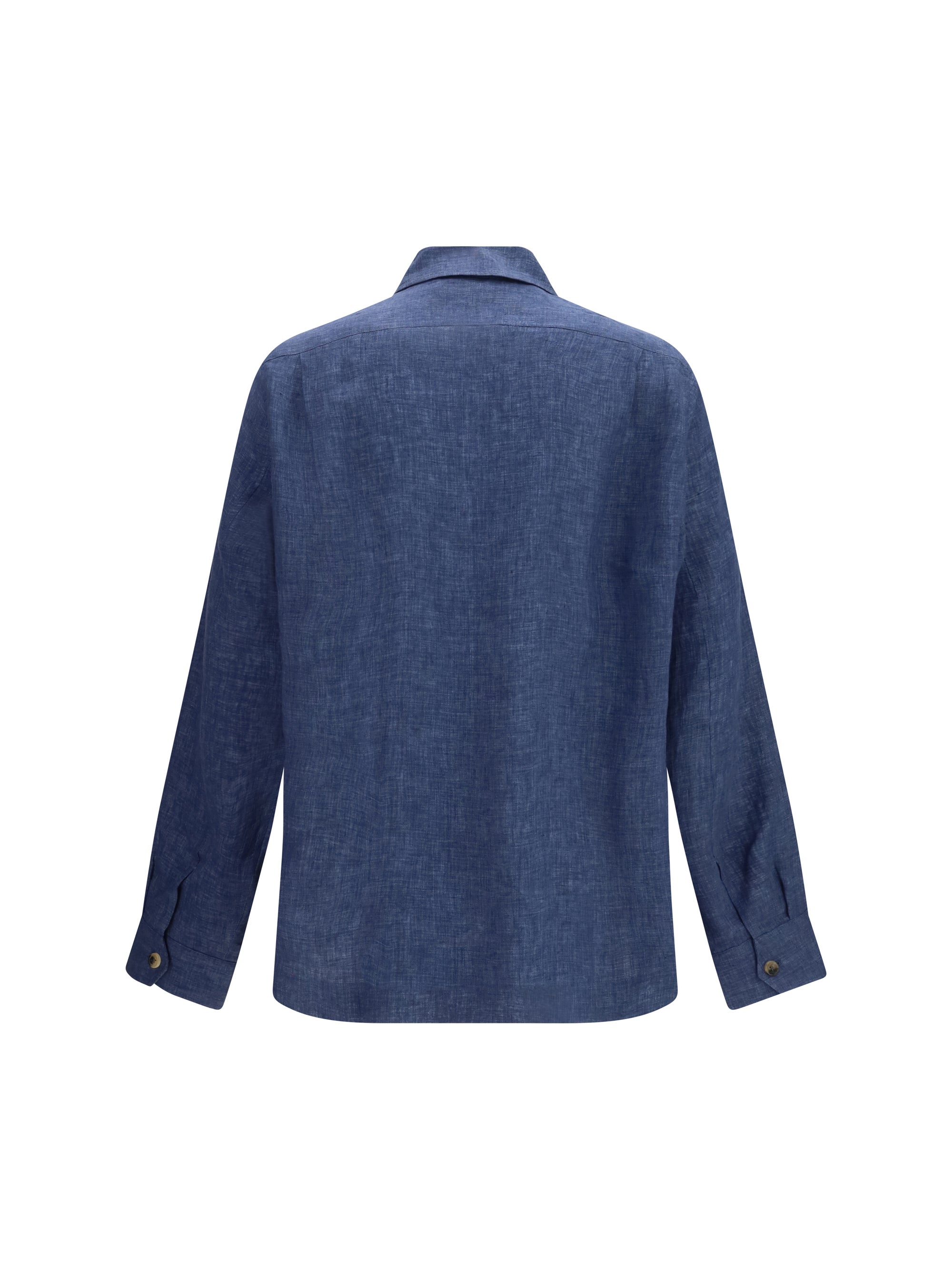 Brunello Cucinelli Men Easy Fit Linen Shirt