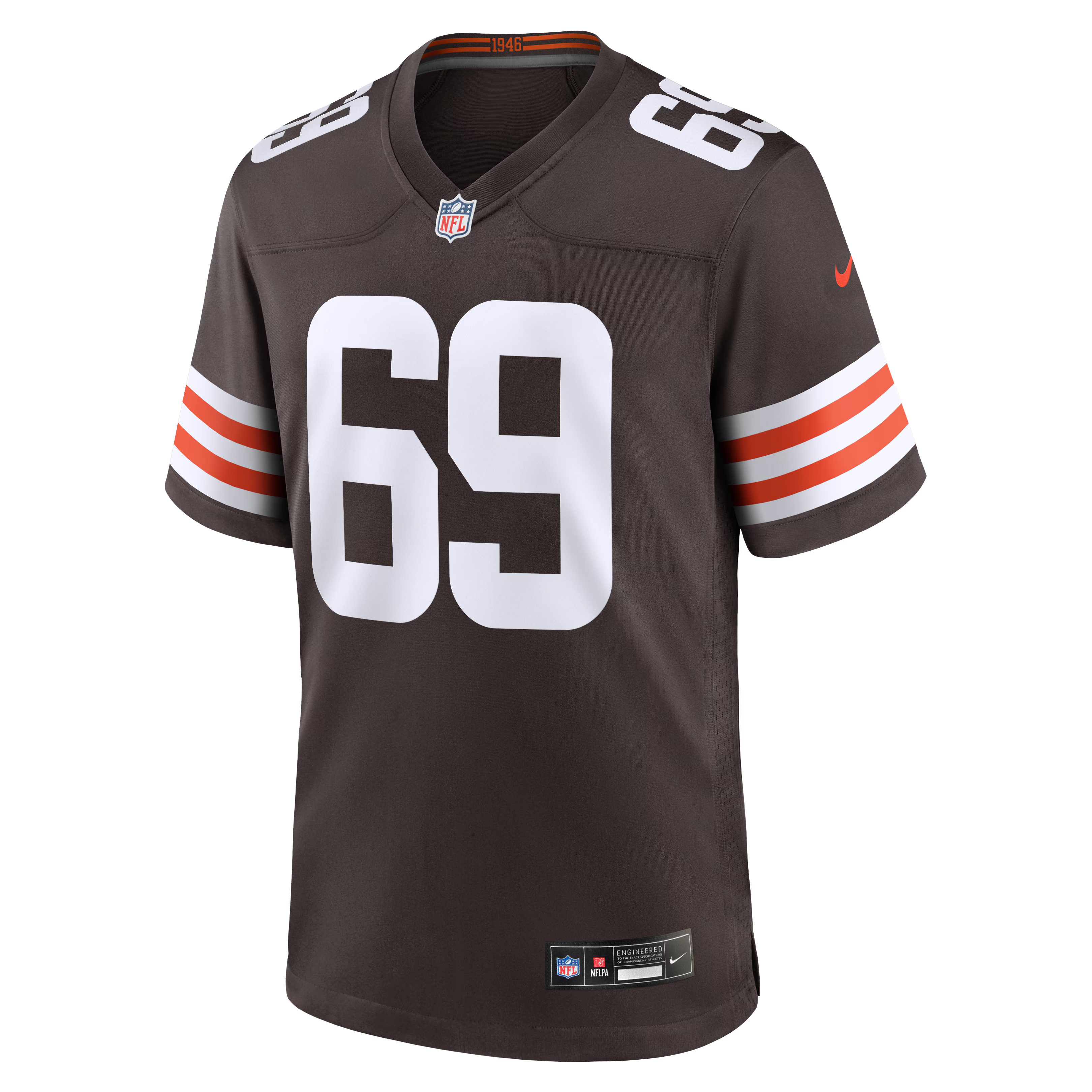 Cleveland Browns Tyre Phillips Brown Team Game Jersey