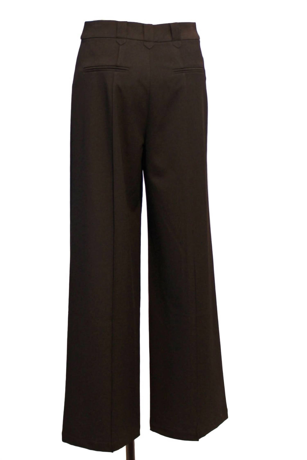 Women's Wide Leg Trouser Pant In Black