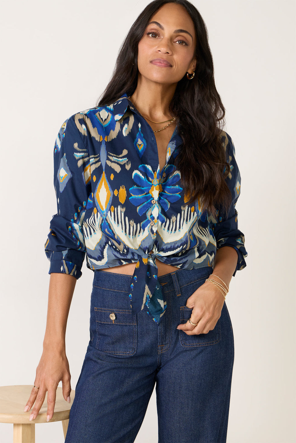 Women's Kayla Tie Front Shirt