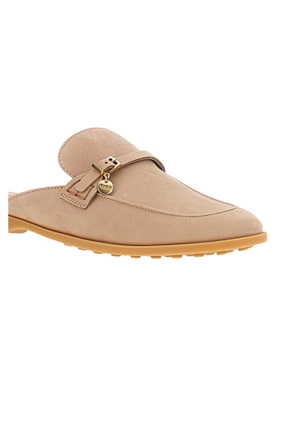 Antique Pink Tod’s Gommini Nubuck Mules
